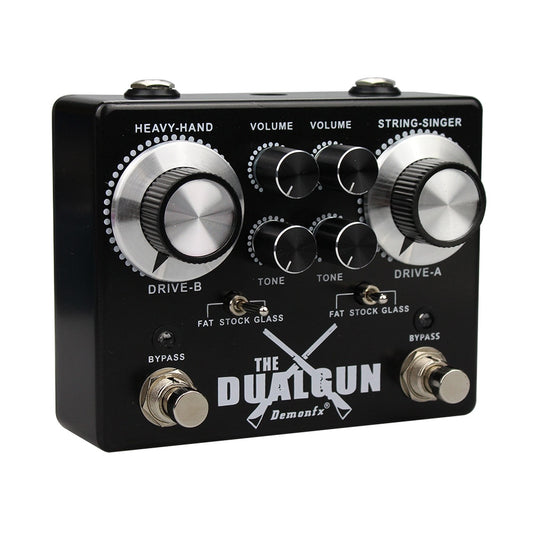 NEW Demonfx High quality The DUALGUN Guitar Effect Pedal Overdriver Distortion Boost Chorus Pedal With True Bypass