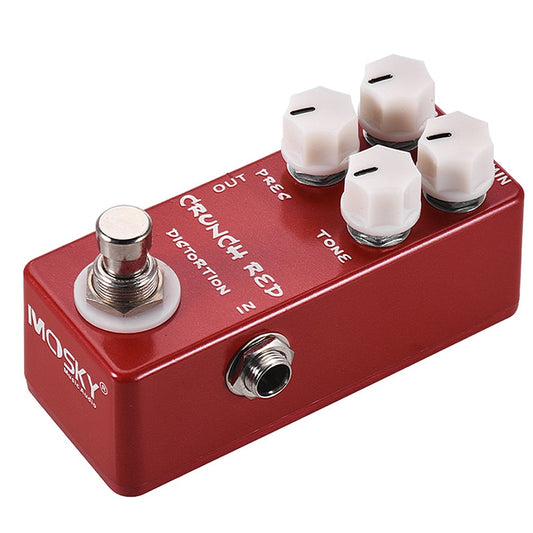 MOSKY CRUNCH RED Distortion Fuzz Pedal Reverb Effector Electric Guitar Multi-effects Support for Guitar Kit Loop Box Synthesizer