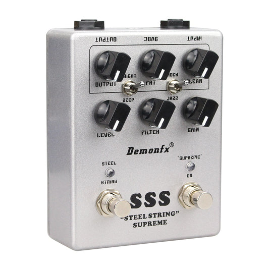 NEW Demonfx High quality  For SSS Dumble Guitar Overload Pedal Steel String Clean Drive Tone Effect add Preamplifier Function