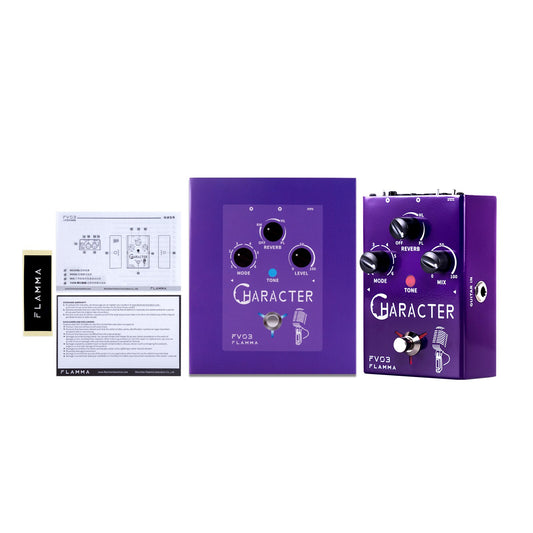 FLAMMA FV03 Character Vocal Effects Processor 6 Character Modes with Reverb Effects 48V Phantom Power