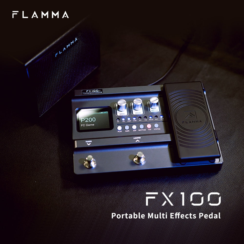 FLAMMA FX100 Multi Effects Guitar Pedal Processor with 151 Effects 200