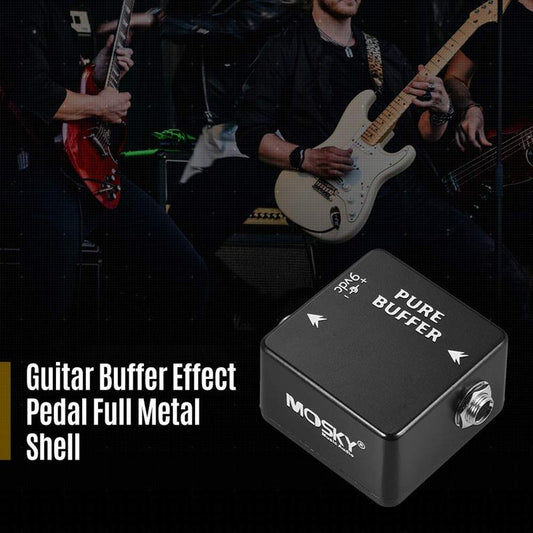 MOSKY PURE BUFFER Guitar Pedal Buffer Guitar Effect Pedal Full Metal Shell Guitar Accessories Black
