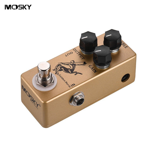 MOSKY Golden Horse Overdrive Guitar Effect Pedal 3 Functional Knobs True Bypass Electric Guitar Pedal Effect Processor Parts