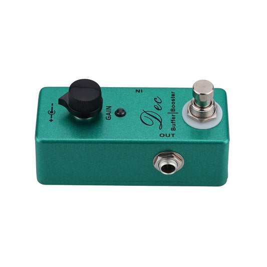 MOSKY Mini Single Dec Buffer Guitar Effect Pedal Clean Boost True Bypass Booster Electric Guitar Effect Pedal with Clean Booster