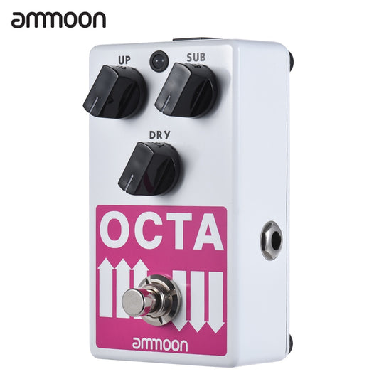 ammoon OCTA Electric Guitar Pedal Precise Polyphonic Octave Generator Guitar  Effect Pedal Supports SUB/ UP Octave &amp; Dry Signal