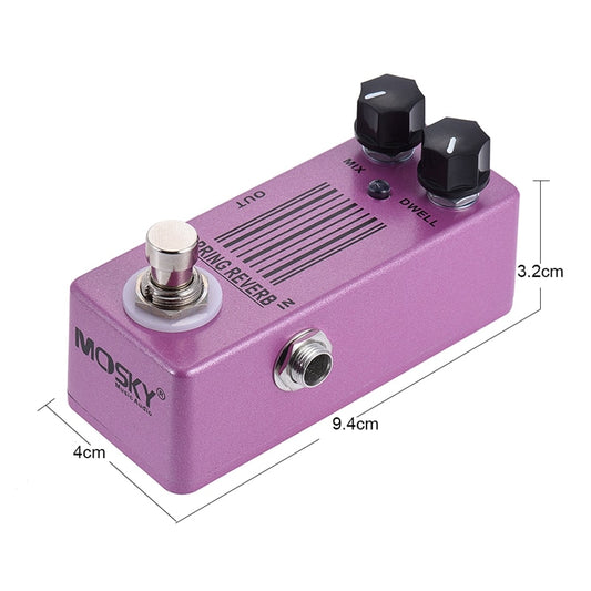 MOSKY MP-51 Spring Reverb Mini Single Guitar Effect Pedal True Bypass Guitar Parts &amp; Accessories