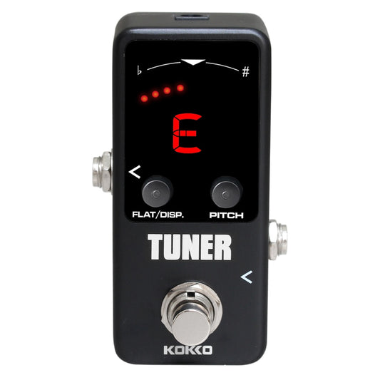 KOKKO Tuner Pedal Effect Guitar Chromatic High Precision Tuning for Guitar Bass Violin Ukulele Full Metal Shell True Bypass