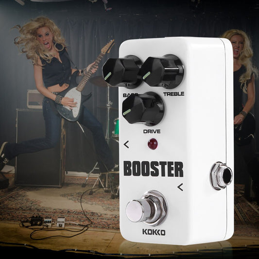 KOKKO Portable Guitar Effect Pedal Compressor Booster Distortion Overdrive Guitar Accessories for Electric Guitars and Bass